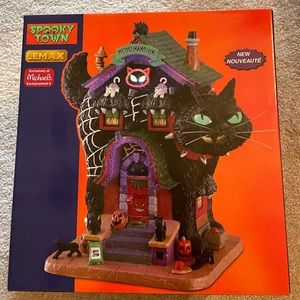Lemax Spooky Town Meow Mansion NIB!